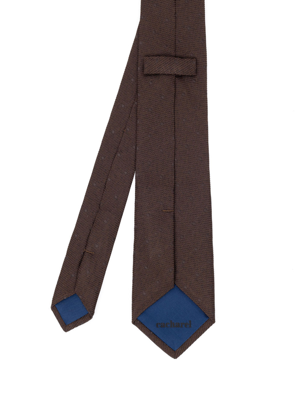 Коричневый шелковый галстук - Cacharel фото 5