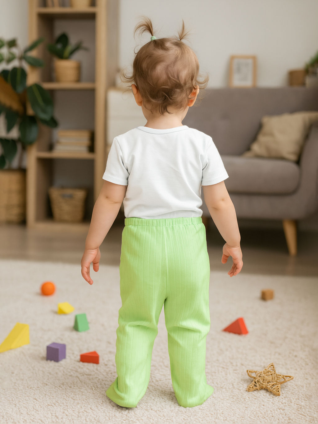 Ползунки короткие салатовые 210(Т) (74, 48)