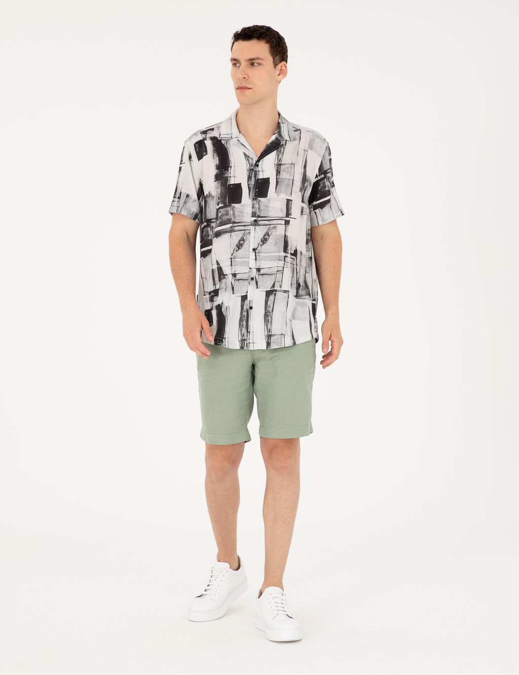 Siyah Comfort Fit K_sa Kollu G_mlek - Pierre cardin фото 4