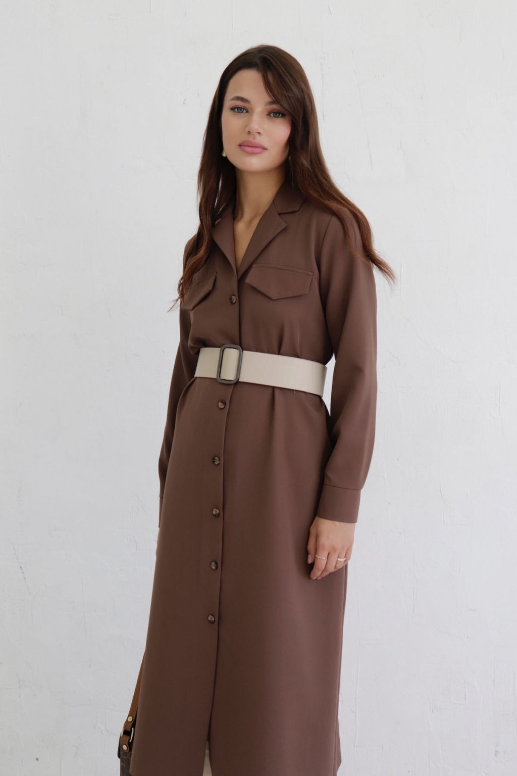 Платье-рубашка с английским воротником - Martichelli фото 103