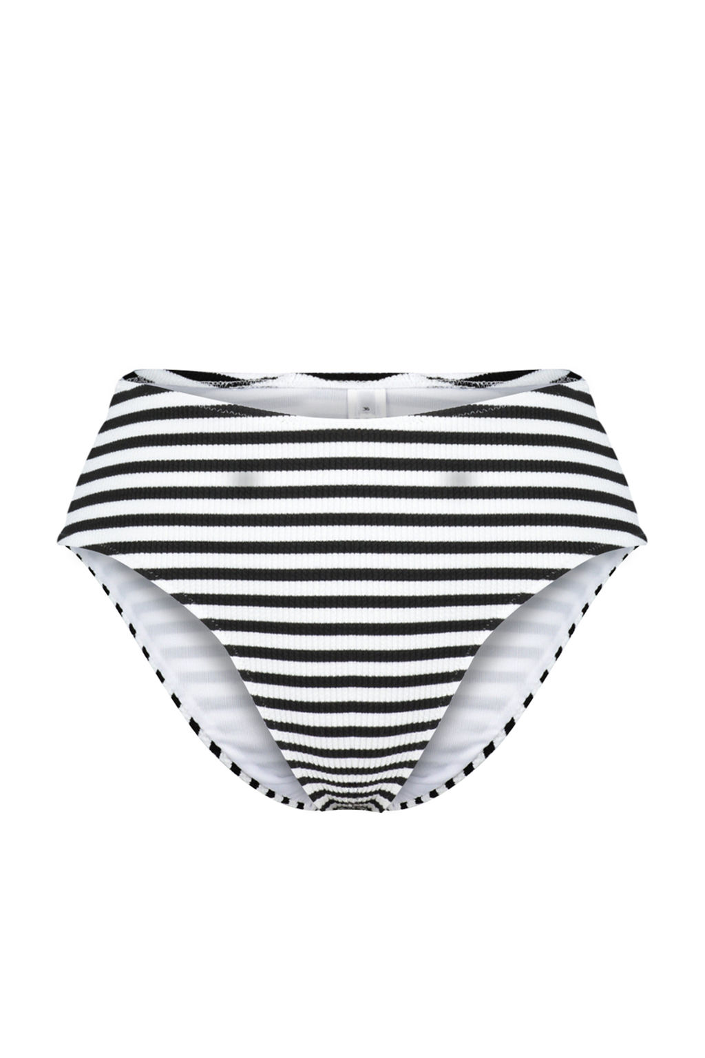 TRENDYOLMILLA Siyah-Beyaz Dokulu Yuksek Bel High Leg Hipster Bikini Alt? TBESS24BA00129 фото 10