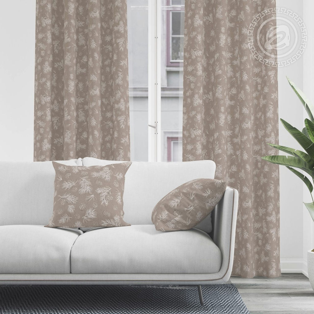 Шторы для гостиной с подхватом Шишкин лес 145*260/Шторы: 1 шт.- 145*260, подхваты: 1 шт. Шторы АРТ ДИЗАЙН для гостиной  фото 10