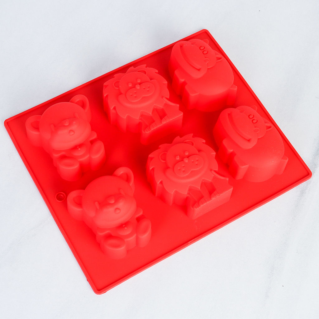 Форма для выпечки 6 ячеек силиконовая Зверята/ HL-108 /уп 200/23.5*20*4/0,13 - Галеонтрейд фото 8