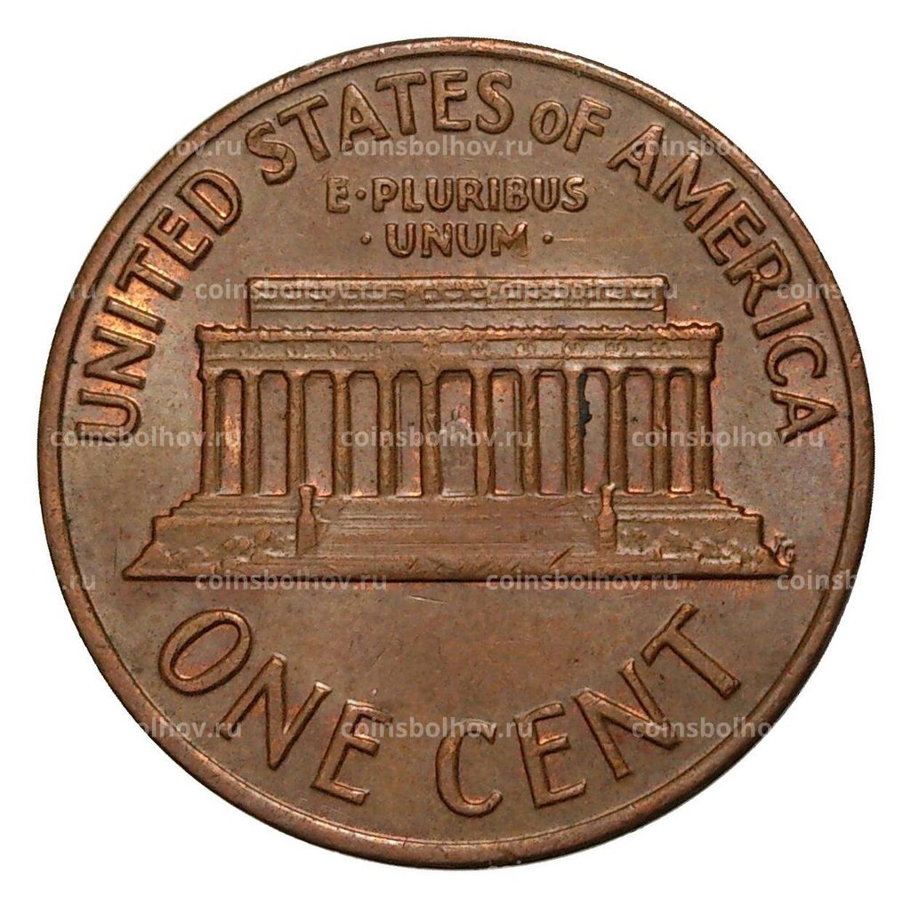 Монета 1 цент 1971 года D США