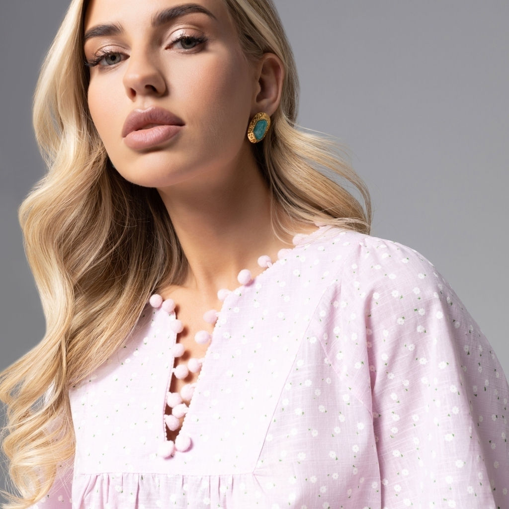 Блуза из 100% хлопка Летний фольклор - Charutti фото 9