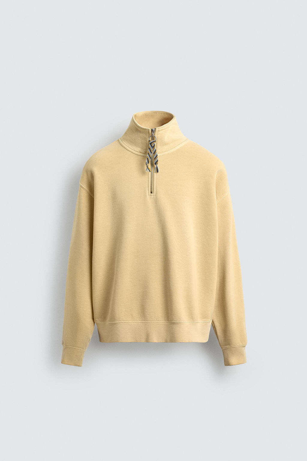 SUDADERA CUELLO CREMALLERA CINTA AARON LEVINE X ZARA / Amarillo  фото 7