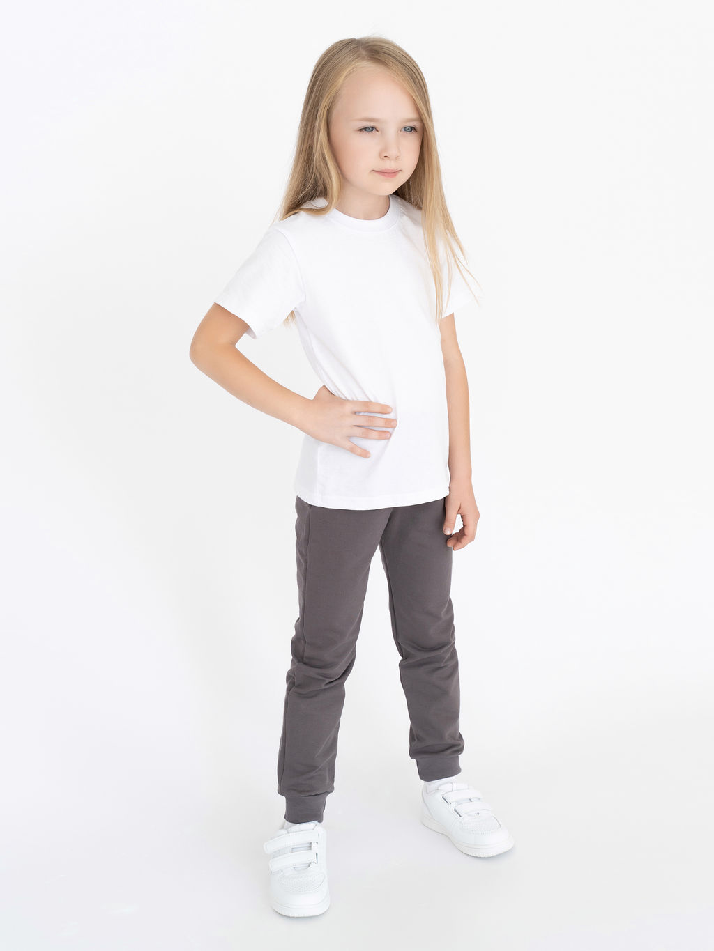 Брюки детские серые