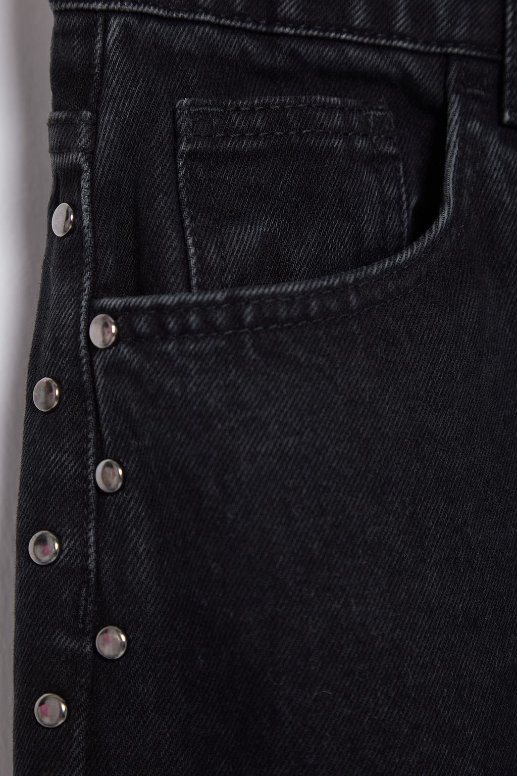 Siyah Trok Detayl? Pacas? Y?rtmacl? Yuksek Bel Wide Leg Jeans TWOSS25JE00015 - Trendyolmilla фото 10