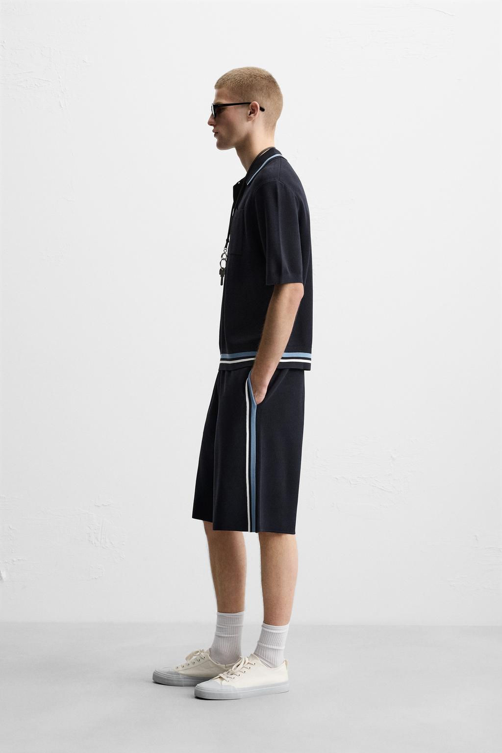 KNIT POLO SHIRT WITH POCKET - Zara фото 4