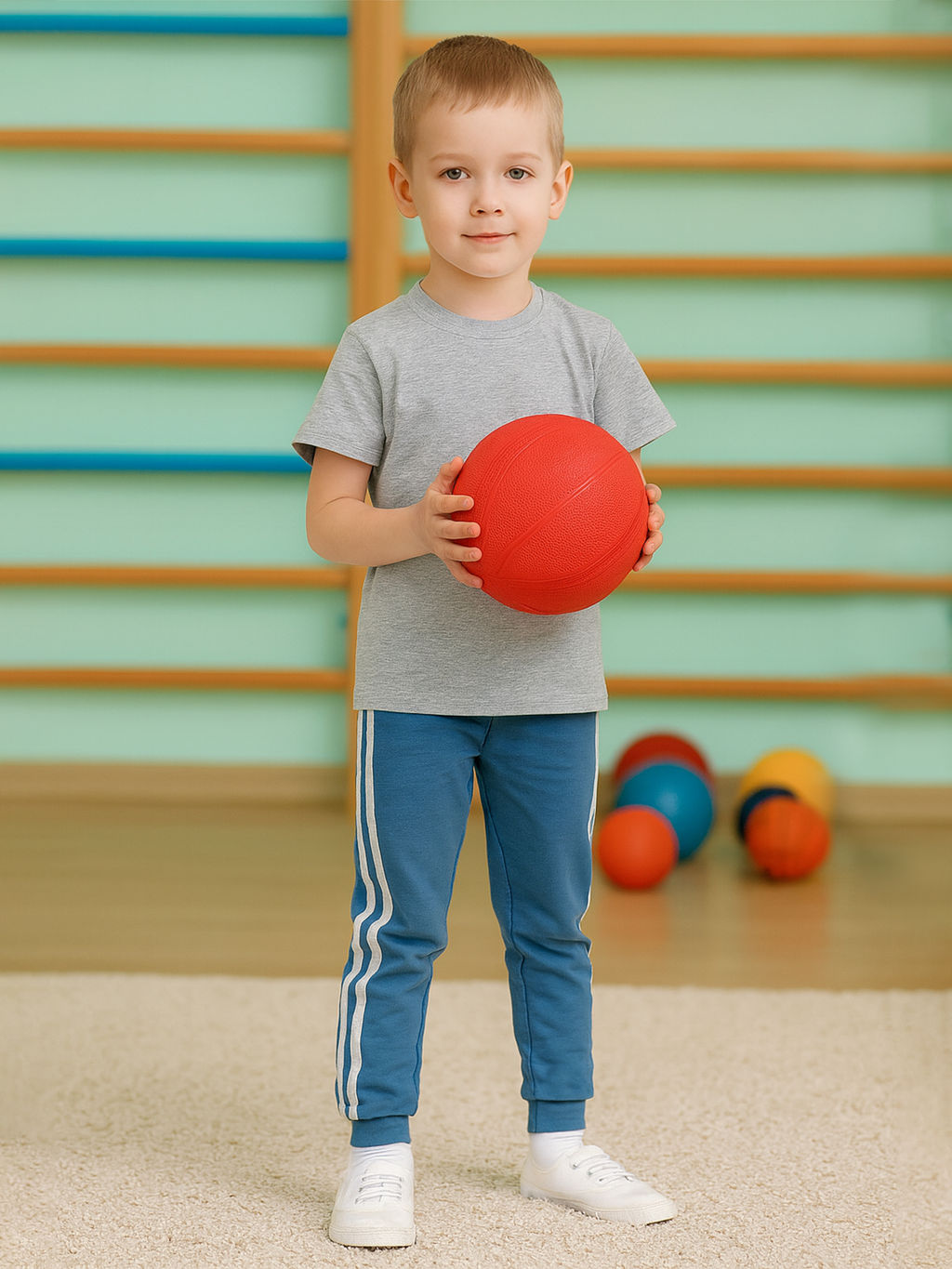 Штанишки детские джинс с лампасами