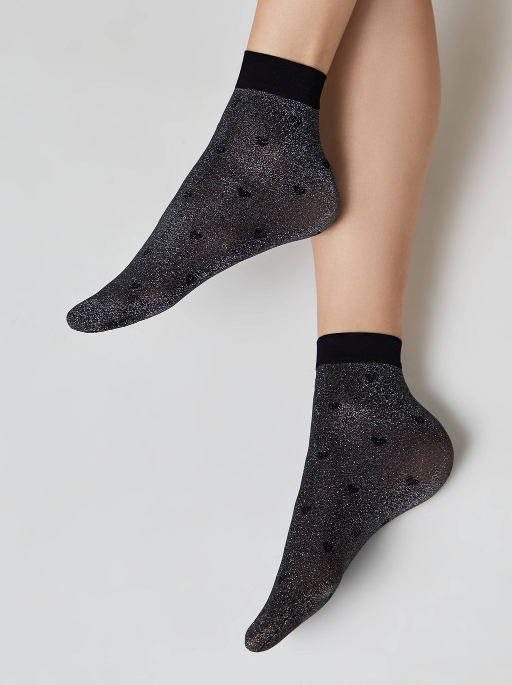 Цена за 2 пары. Носки фантазийные CONTE FANTASY Сияющие носки с объемными рисунками Hearts