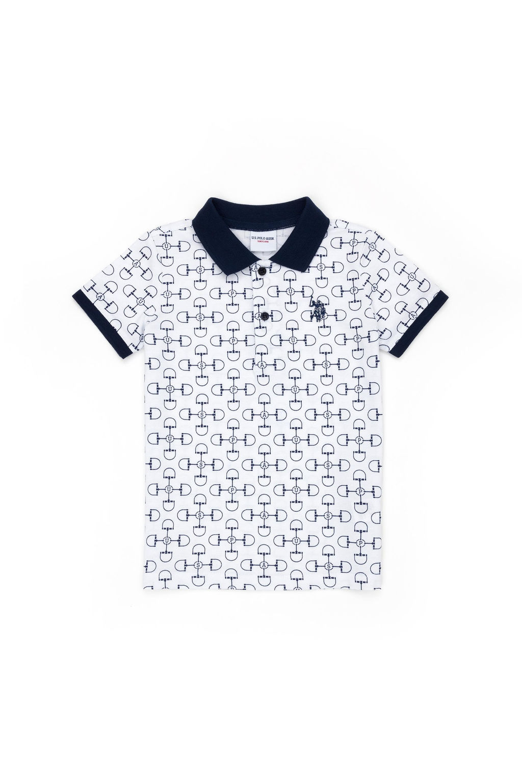 U. S. Polo Assn Белая футболка с воротником-поло для мальчика - U.s. polo assn фото 6