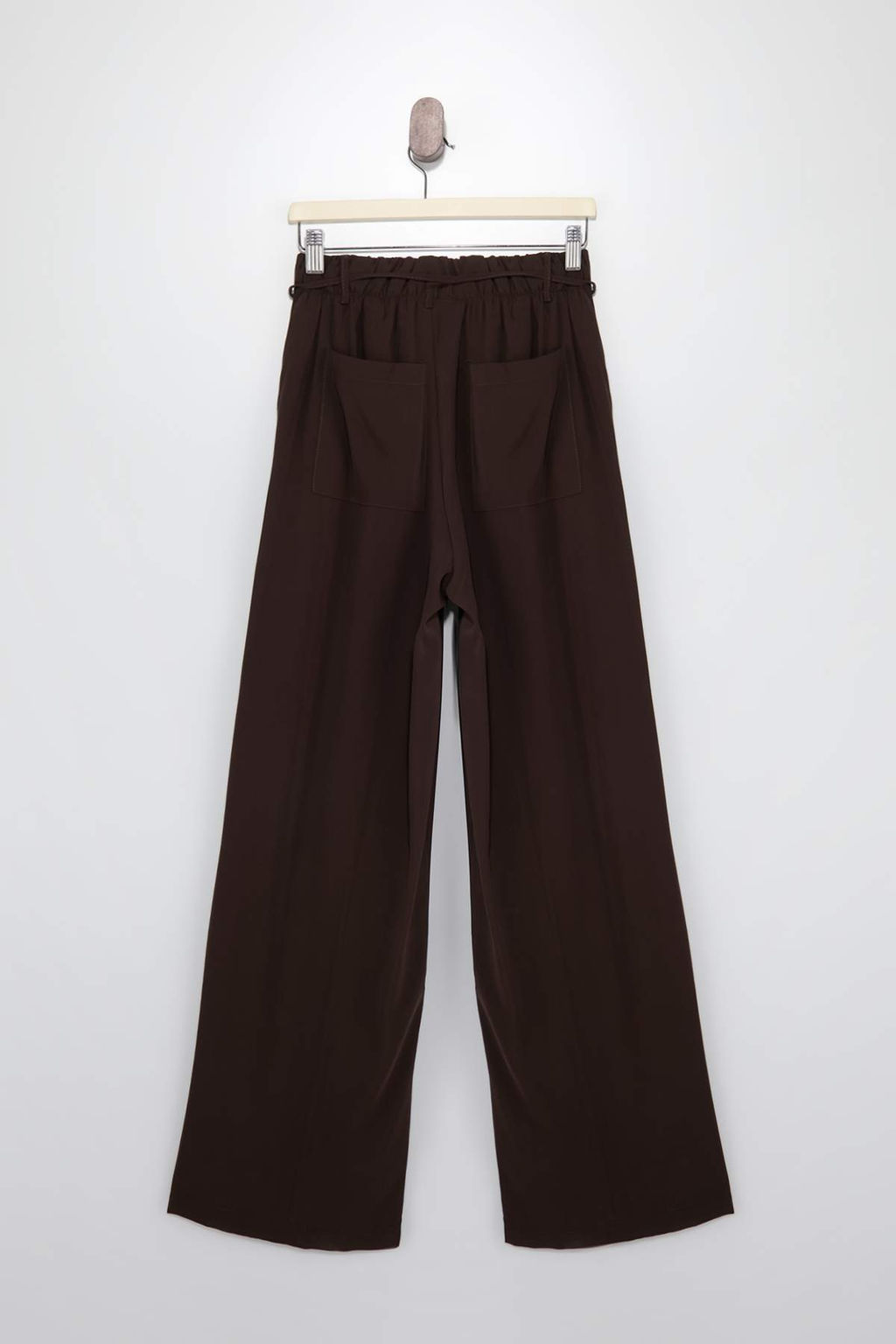 Bej Beli Lastikli Wide Leg/Genis Paca Pantolon TWOSS25PL00123 - Trendyolmilla фото 5