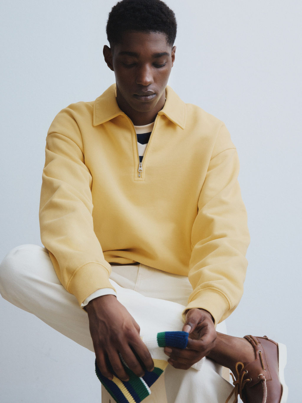 Pantalones de lona relaxed fit - H&m фото 4