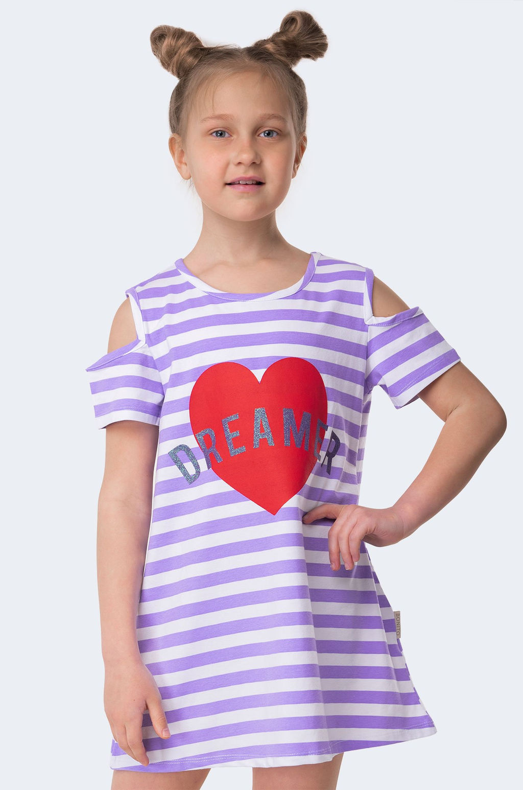 Летнее платье с лайкрой для девочки Bonito  фото 8