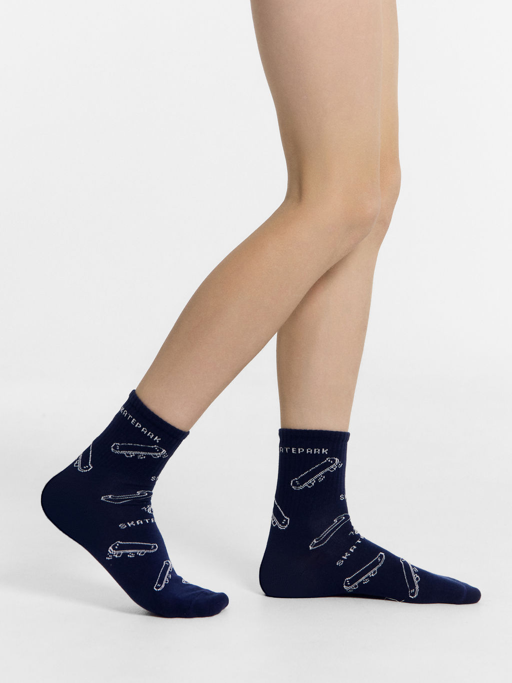 Цена за 5 пар! Носки детские с рисунком в виде скейтбордов