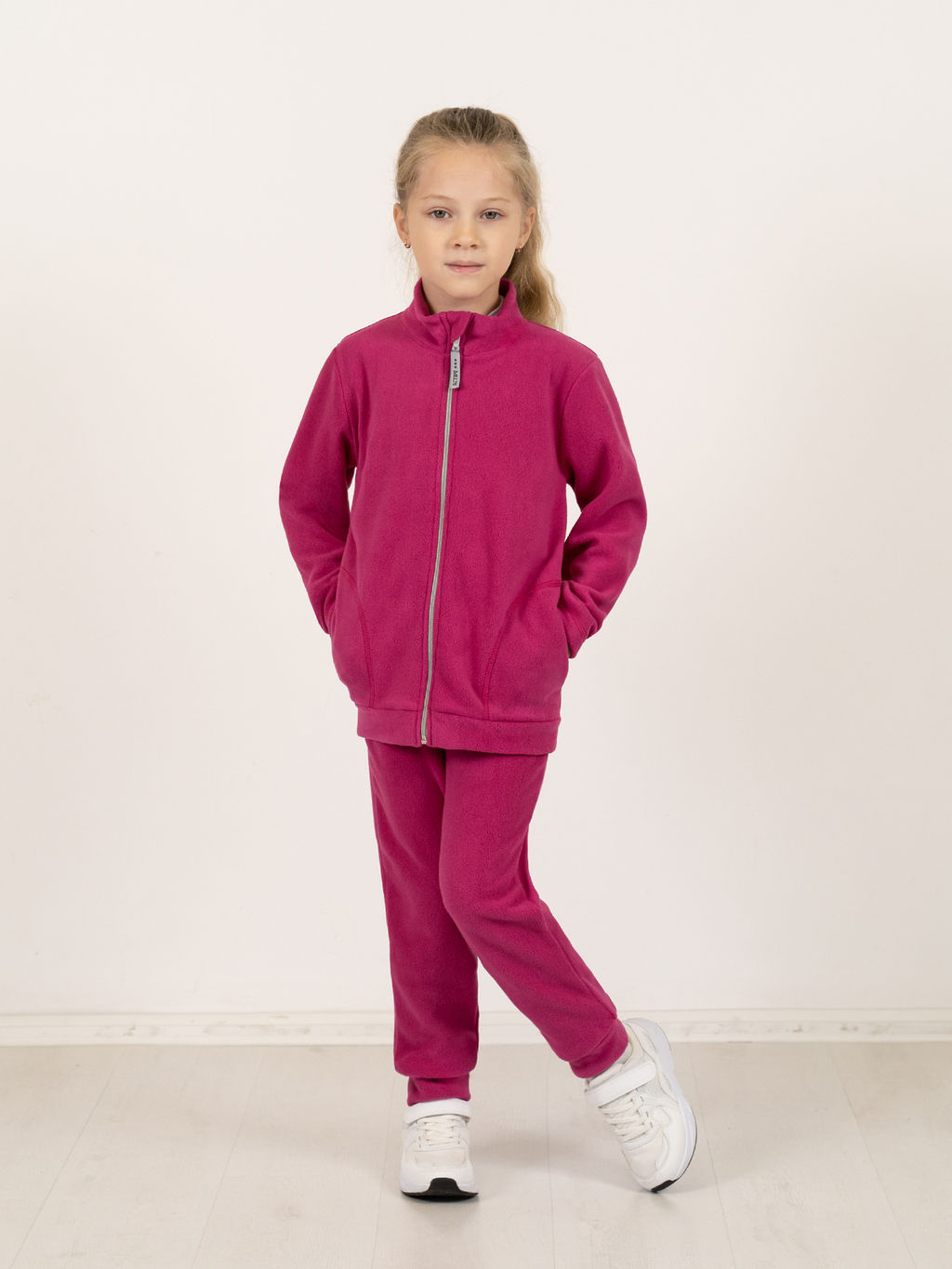 Костюм детский флисовый фуксия 762(ш) (104, 56)