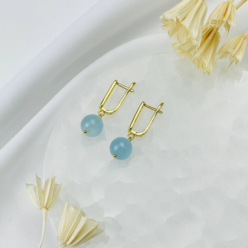Серьги из Аквамарина