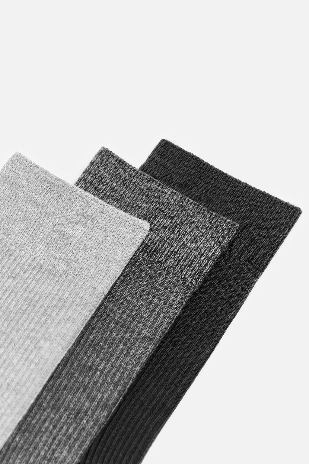 3-PACK OF CONTRAST SOCKS - Zara фото 3