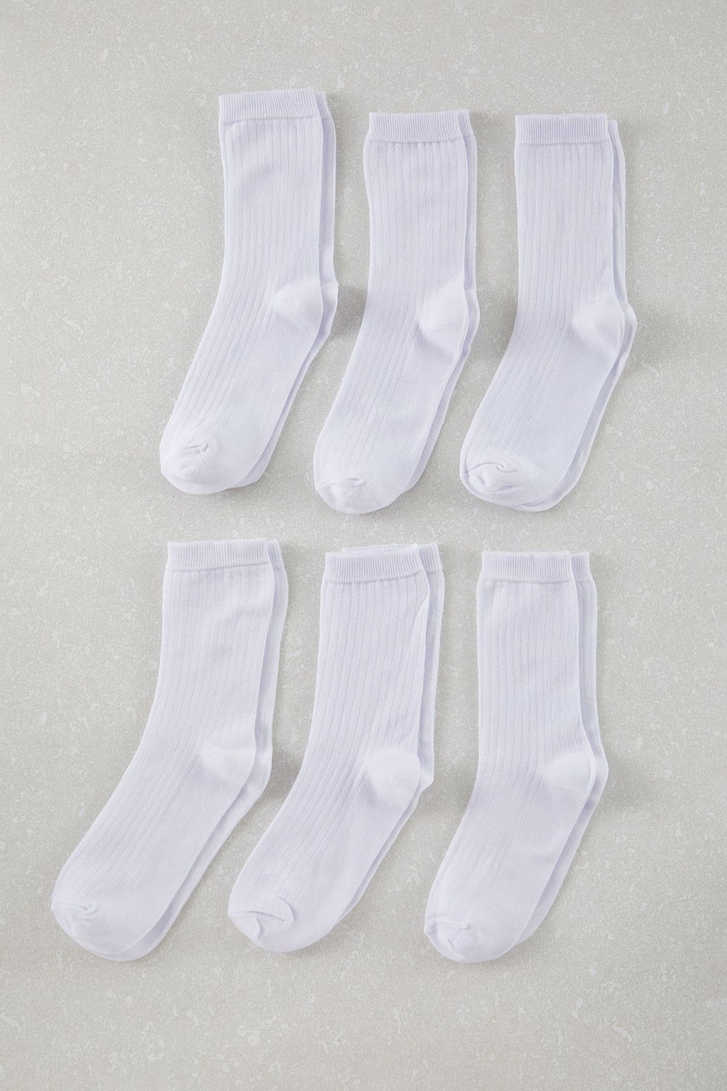 TRENDYOL MAN Beyaz Unisex 6l? Pamuklu Dokulu Kolej-Tenis-Orta Boy Corap TMNAW25CO00010 - Trendyolmilla фото 2