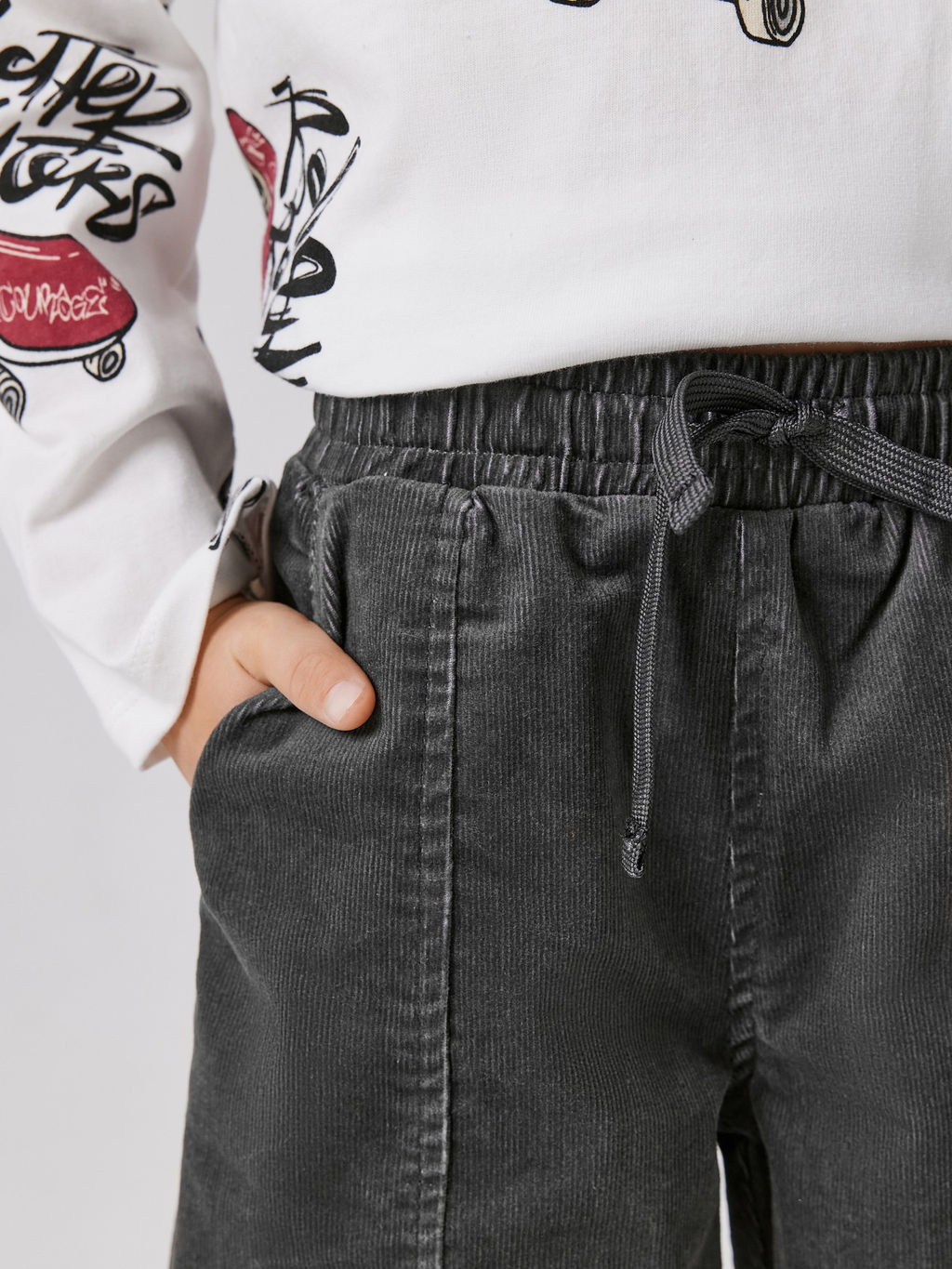 ACOOLA / Брюки на подкладке детские для мальчиков Vetlug темно-серый  фото 3