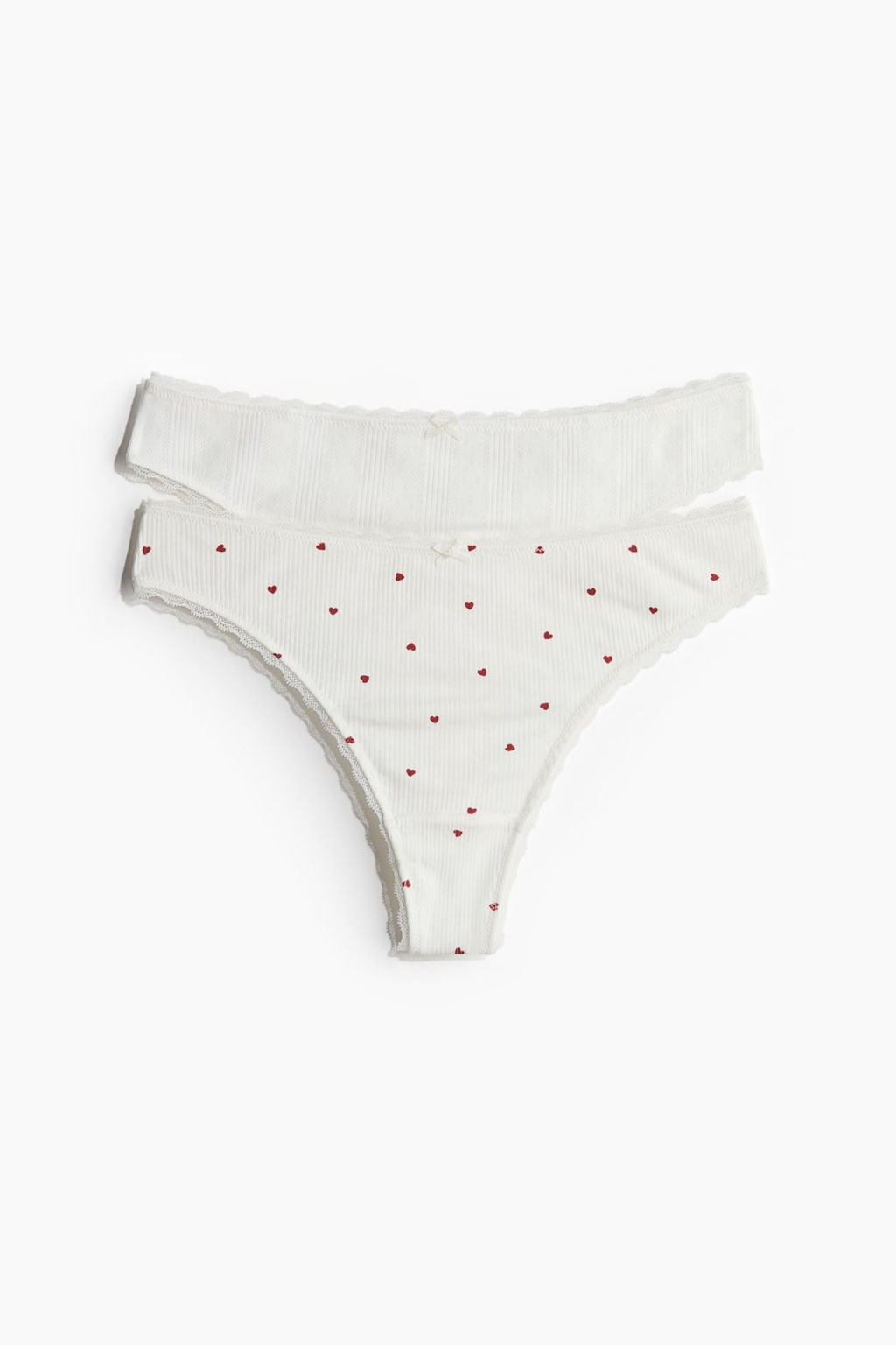 Pack de 2 bragas Thong en pointelle - H&m фото 6