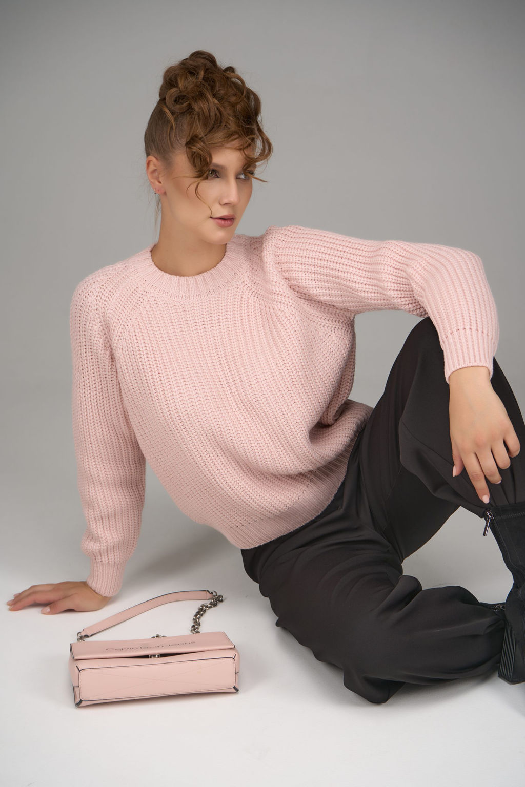 Свитер Наоми (пудра) - Эльза фото 9