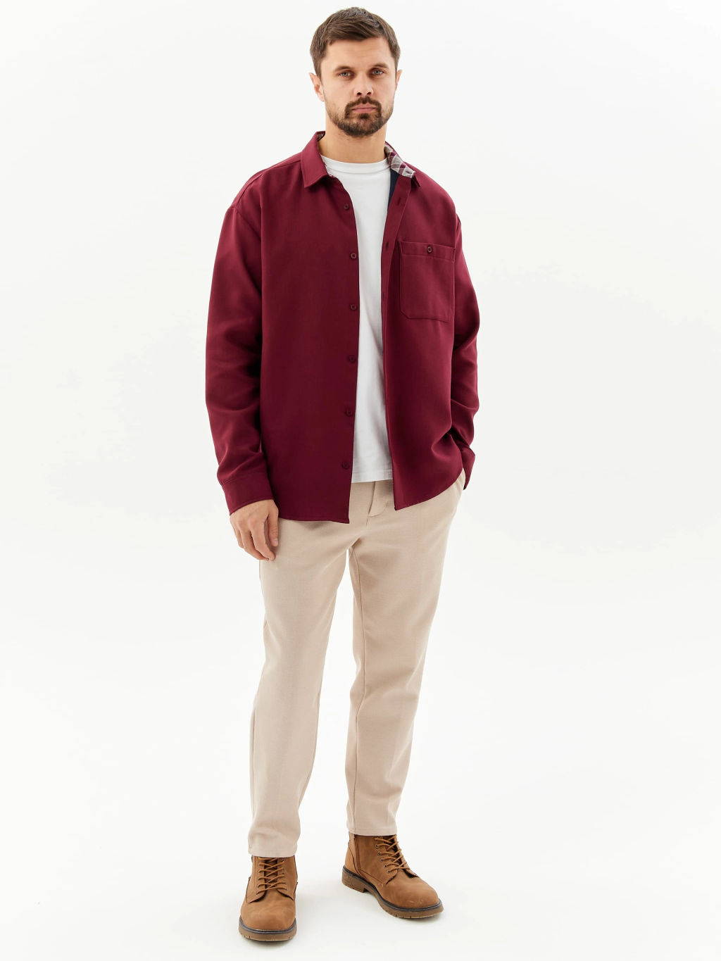 Сорочка мужская длинный рукав GREG S656/211/2181/1