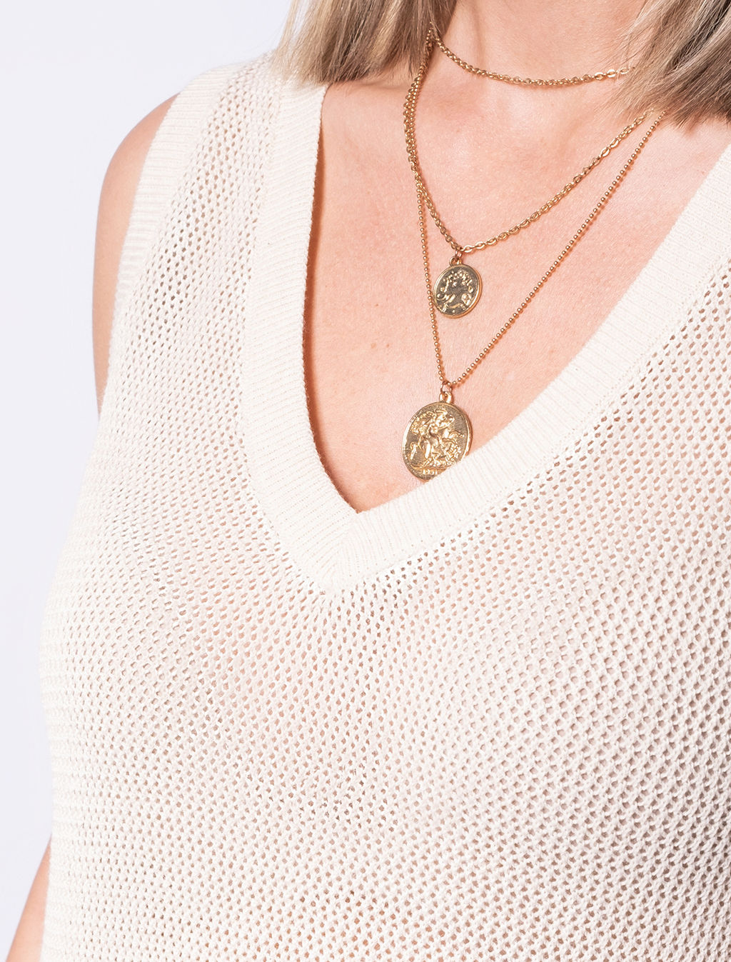 VILATTE / Летний топ полупрозрачной вязки из хлопка  фото 8