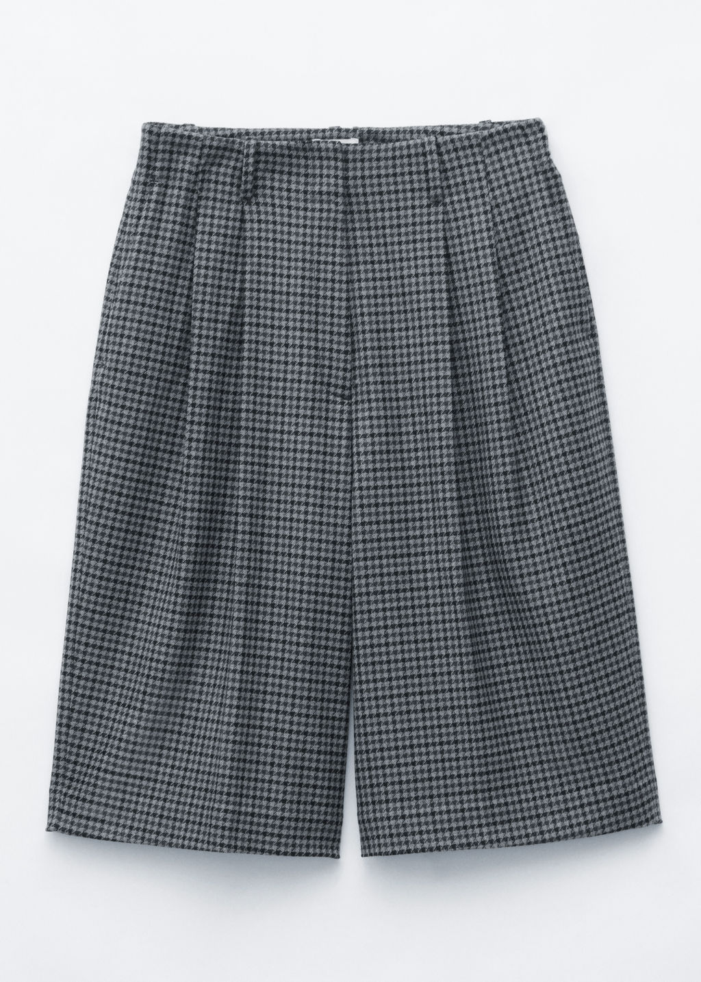 Pantalones cortos de cintura alta y pata de gallo