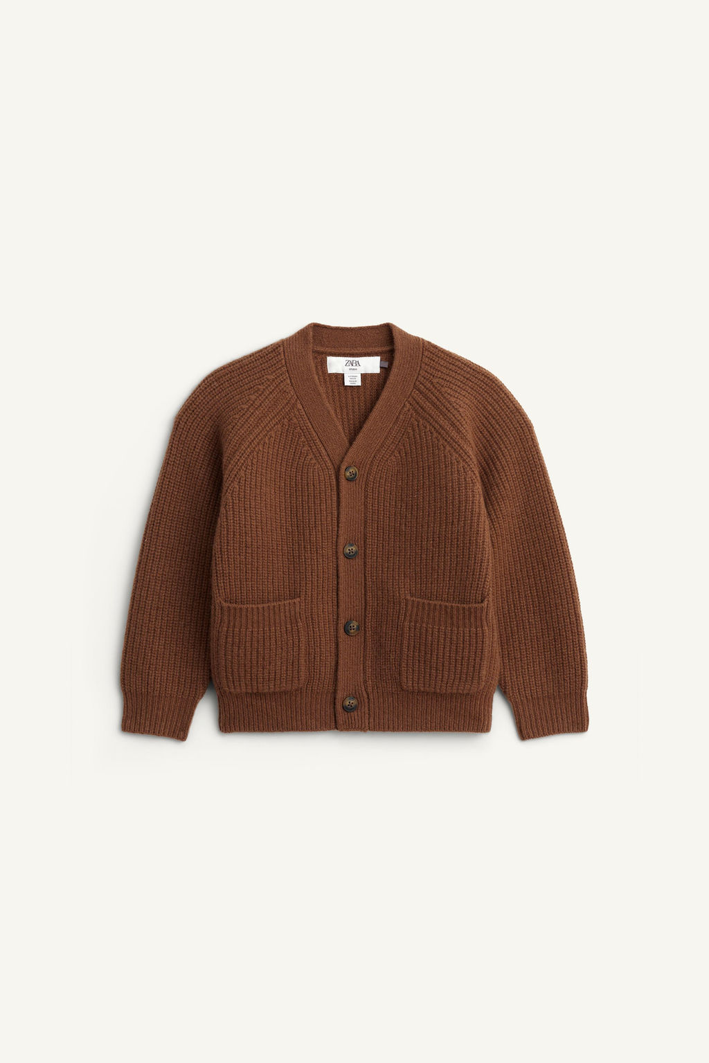LIMITED EDITION 100% WOOL CARDIGAN WITH ELBOW PATCHES - Zara фото 4