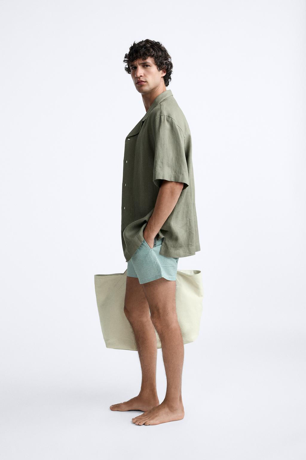 REGULAR GOFRE KUMAS DENIZ SORTU - Zara фото 29