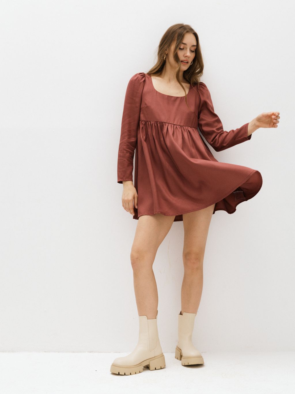 Платье 123.050027/бордовый - Seven senses фото 3