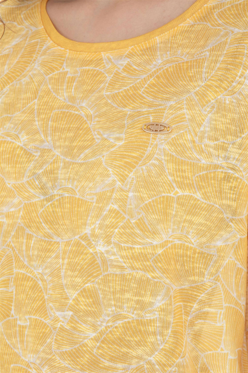 Женская шафрановая футболка - U.s. polo assn фото 7