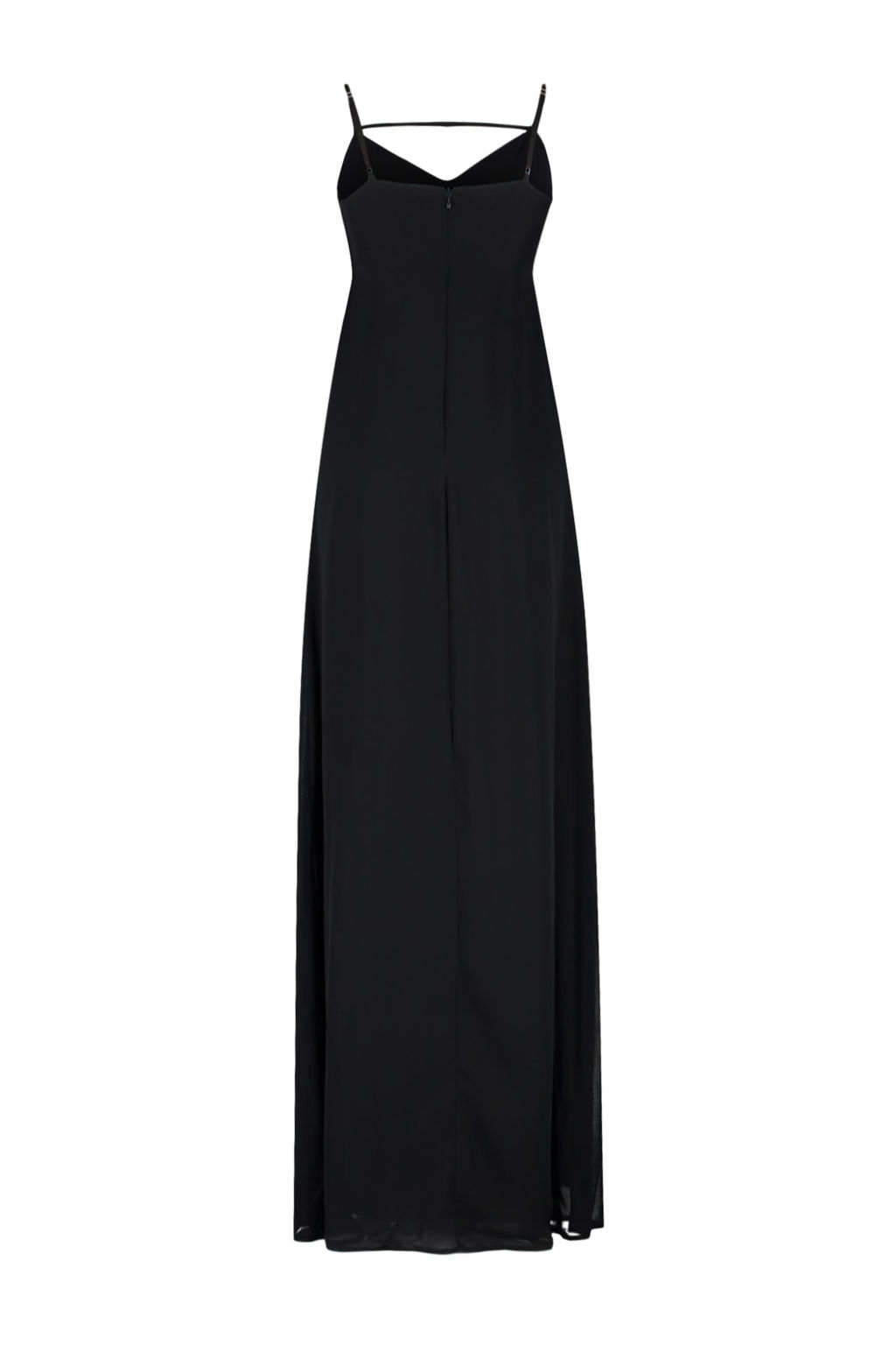 Siyah Astarl? Biyeli Sifon Uzun Gece Abiye Elbise TPRSS23AE00009 - Trendyolmilla фото 8