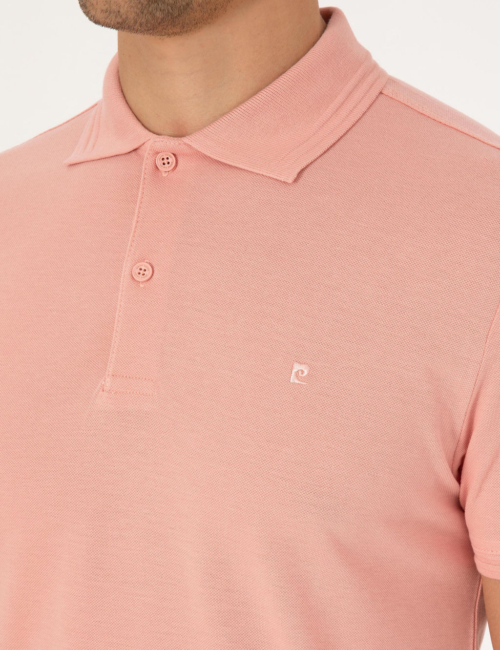 G_l Kurusu Slim Fit %100 Pamuk K_vr_lmaz Polo Yaka Basic Ti__rt