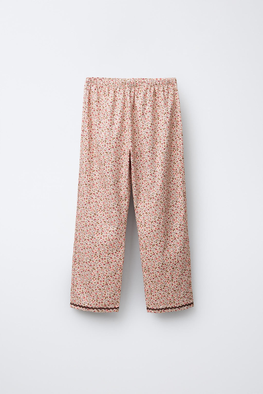 AGES 6-14 / LACE TRIM FLORAL PYJAMAS - Zara фото 5