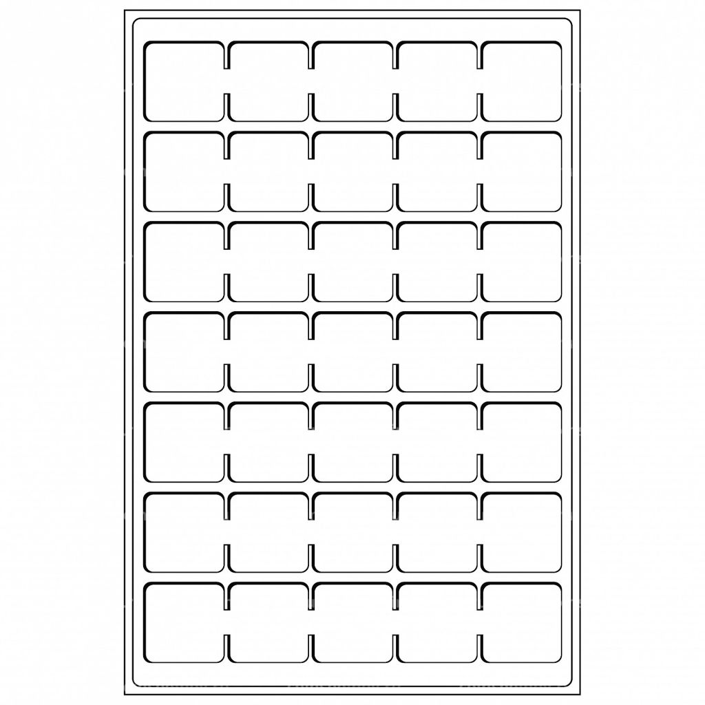 Планшет на 35 ячеек для монет в капсулах QUADRUM MINI размером 38х38 мм (упаковка 2 штуки) Синий LEUCHTTURM 360059