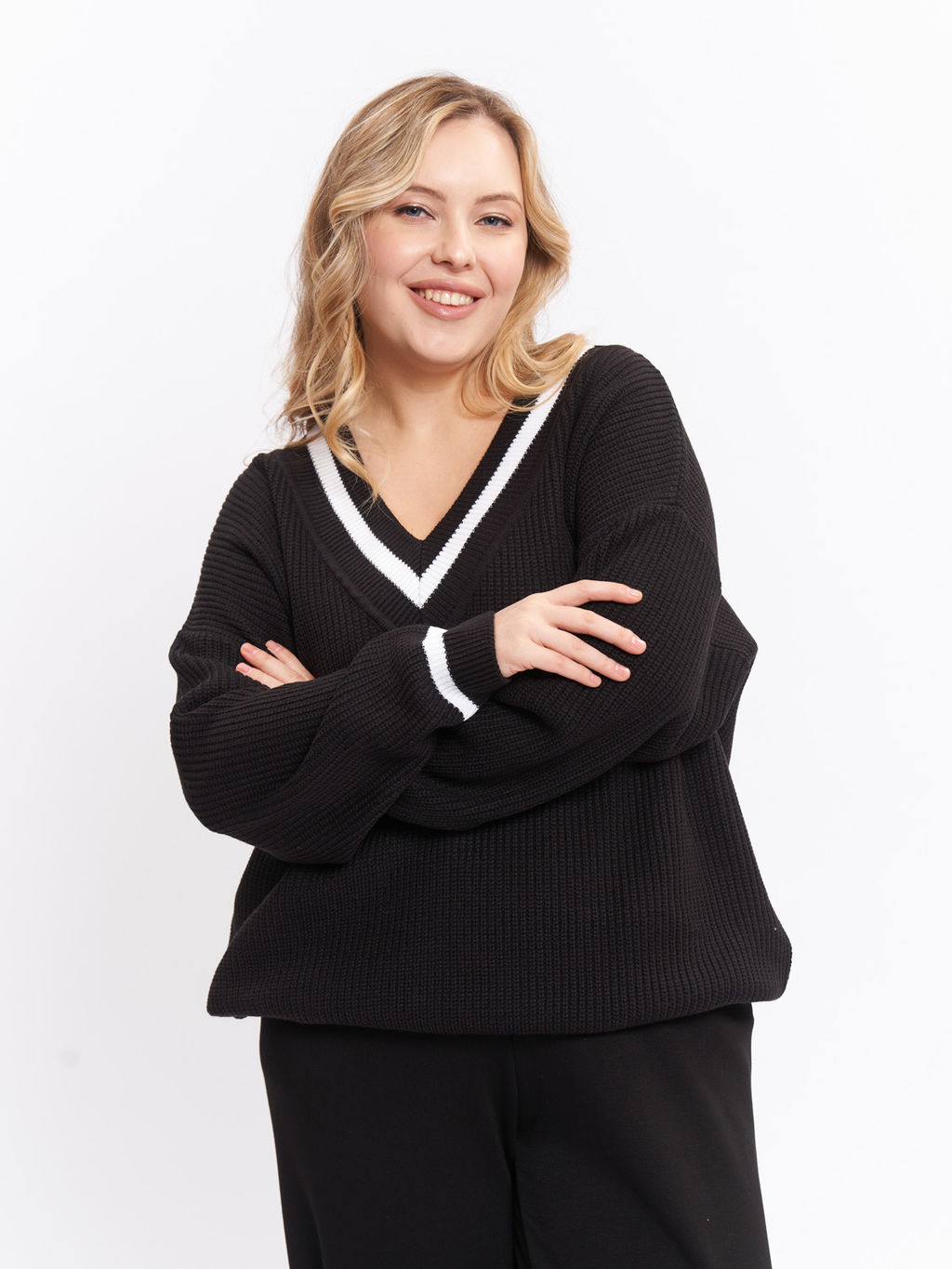 Джемпер вязаный DG39166BLK01 - Артесса фото 6