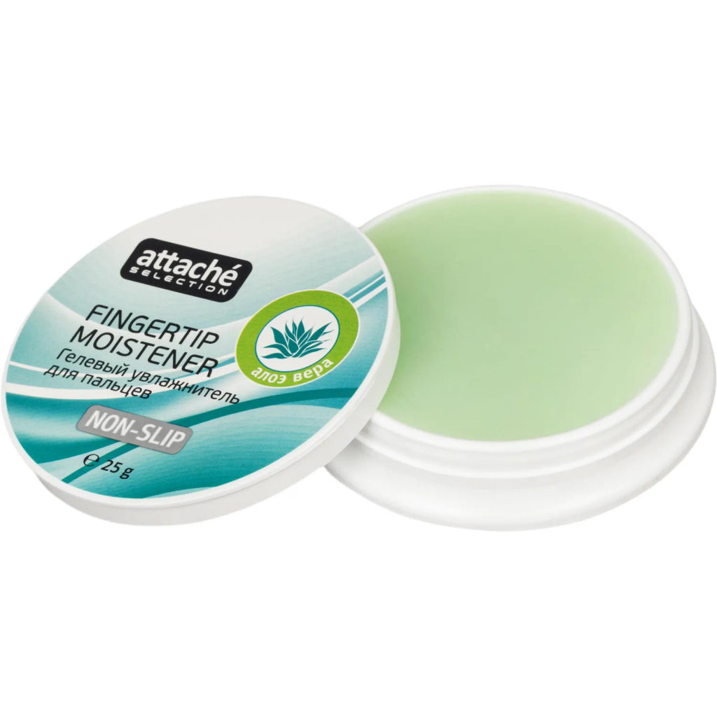 Подушка для смачивания пальцев гелевая гелевая Attache Selection Алоэ Вера,  фото 2