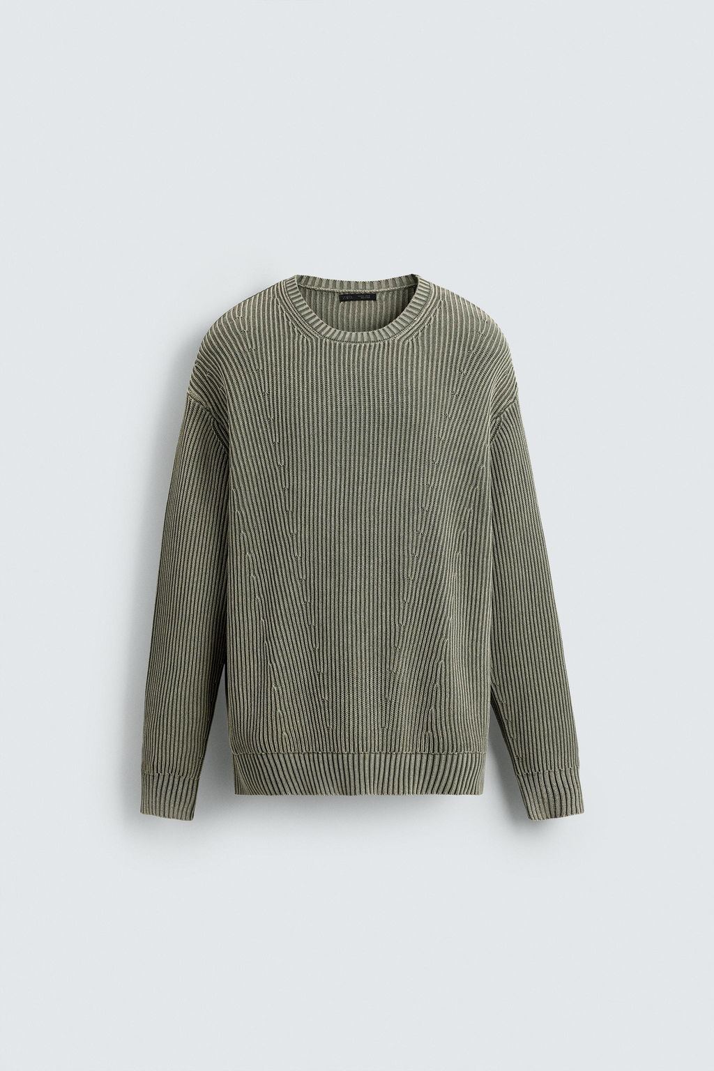 RIBBED WASHED SWEATER - Zara фото 8