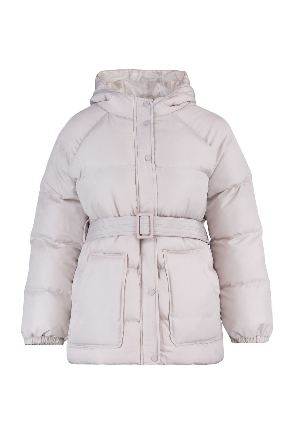 TRENDYOLMILLA Siyah Regular Kapusonlu Kemerli Su Itici Sisme Mont TWOAW23MO00188 фото 21