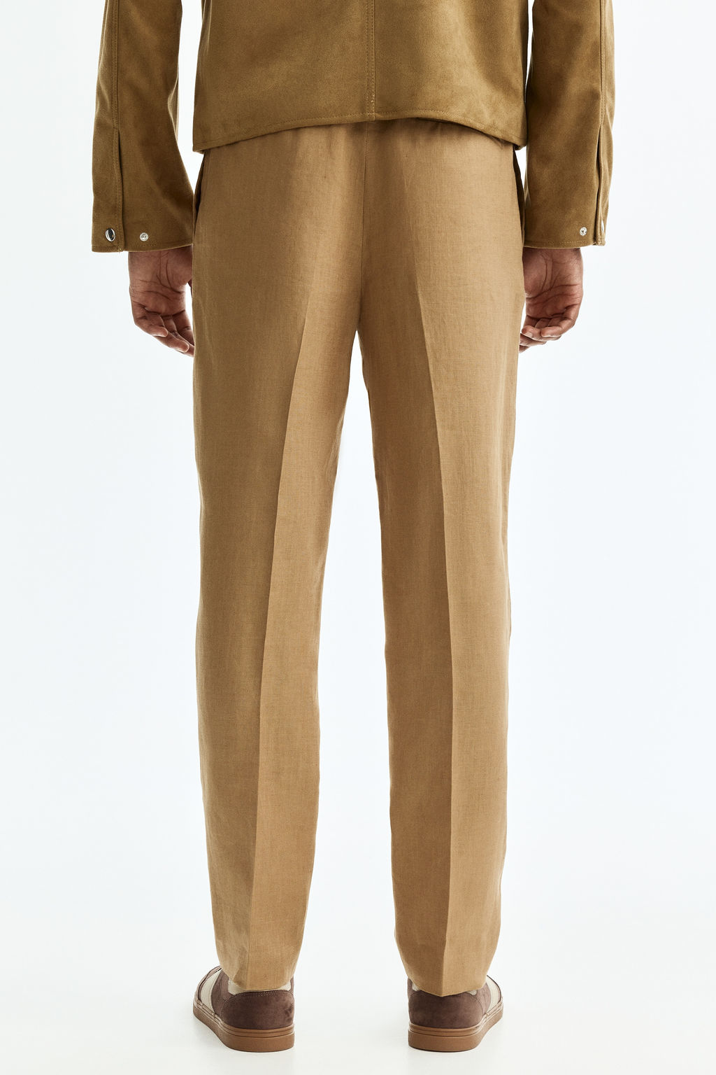 Pantal?n de traje en lino Slim Fit - H&m фото 11