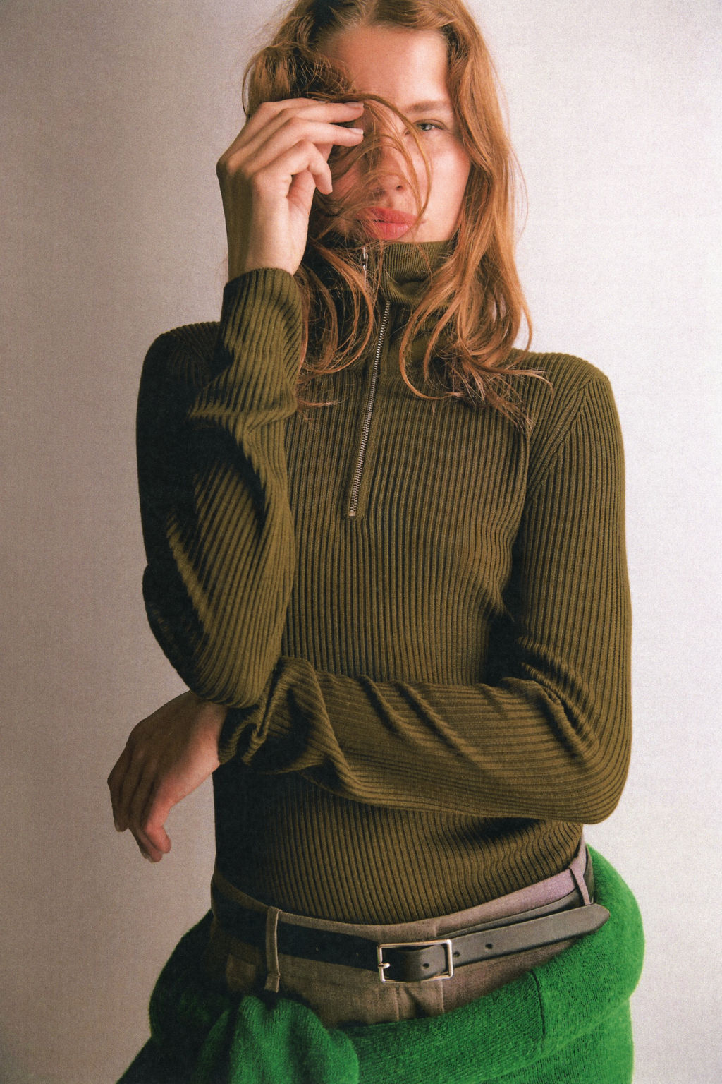 Top en punto de canal? con media cremallera - H&m фото 3