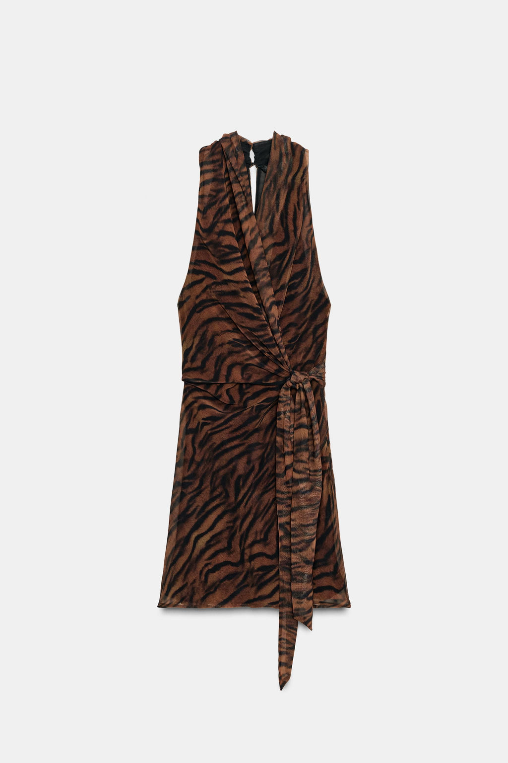 ANIMAL PRINT WRAP MINI DRESS - Zara фото 4