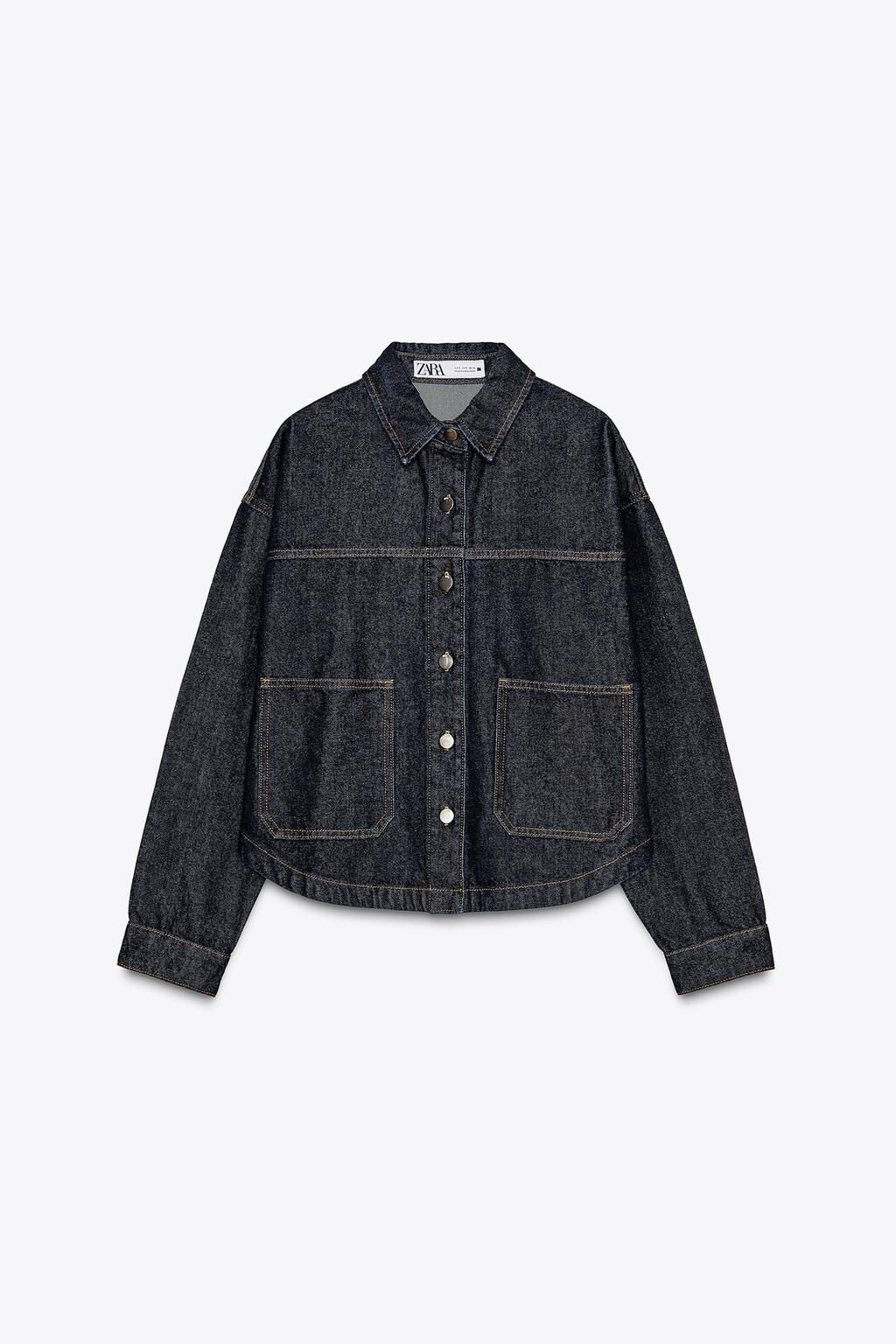 Z1975 DENIM JACKET WITH POCKETS - Zara фото 13