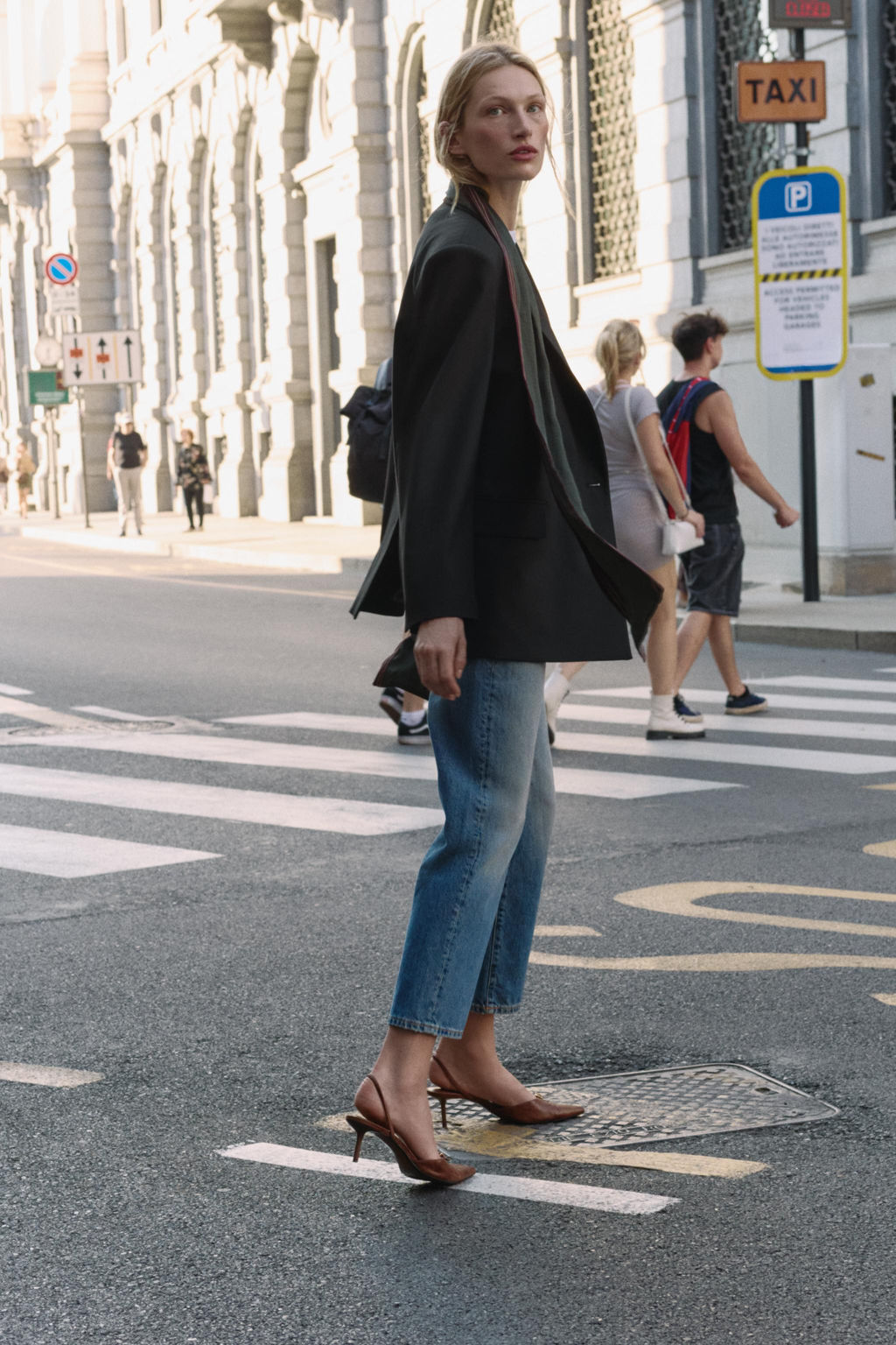 OVERSIZED DOUBLE-BREASTED BLAZER - Zara фото 3