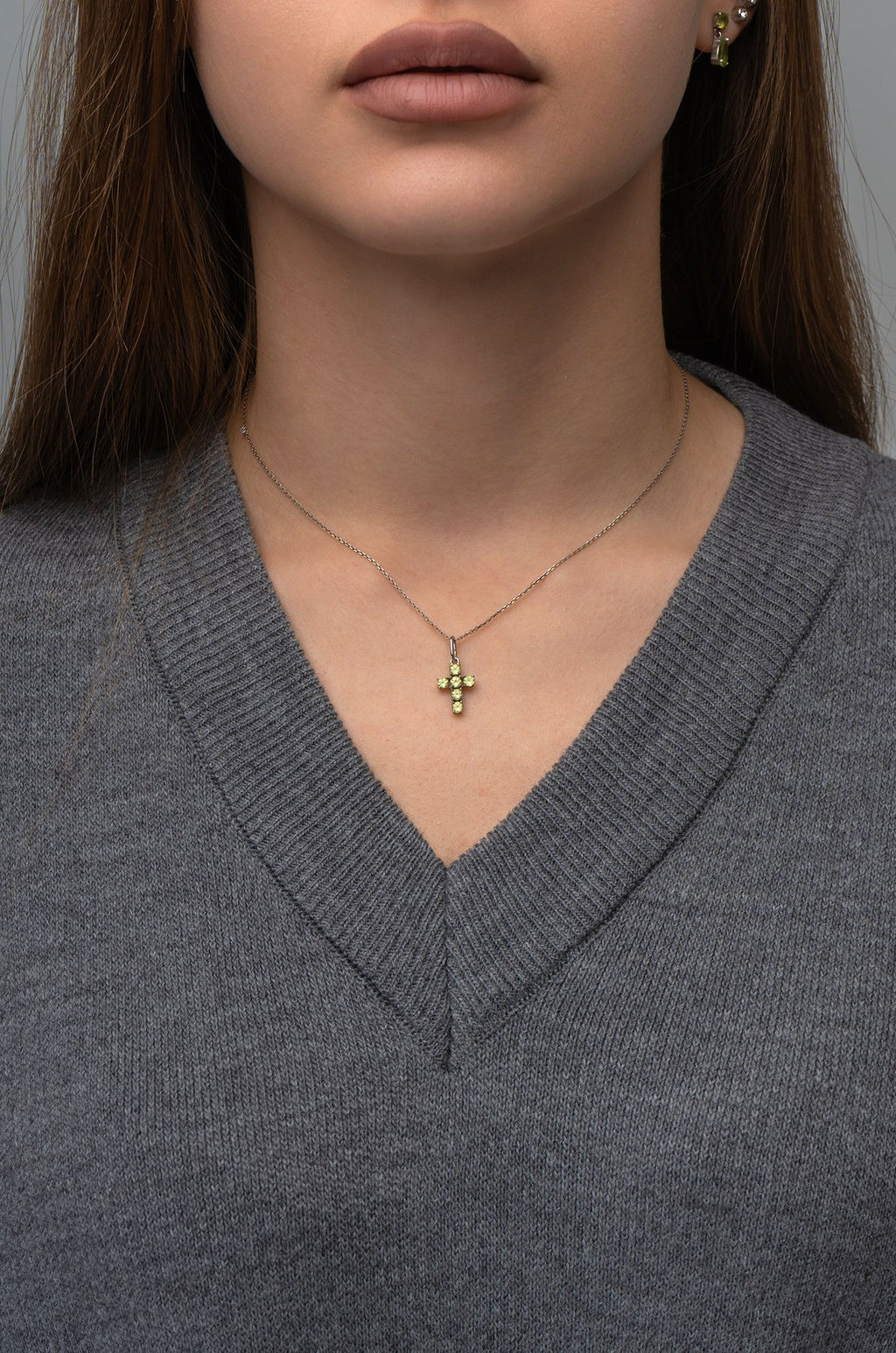 Женский удлиненный джемпер оверсайз с V-вырезом Happyfox - Happy fox фото 5