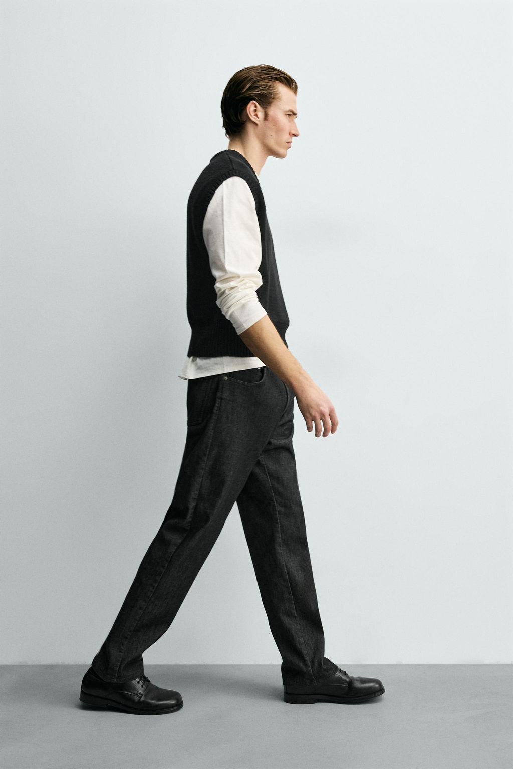 JEANS STRAIGHT FIT T?RMICO / Negro - Zara фото 6