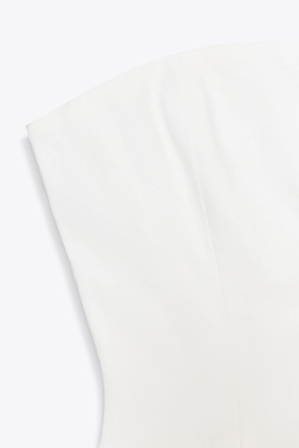 LINEN-EFFECT STRAPLESS TOP - Zara фото 6